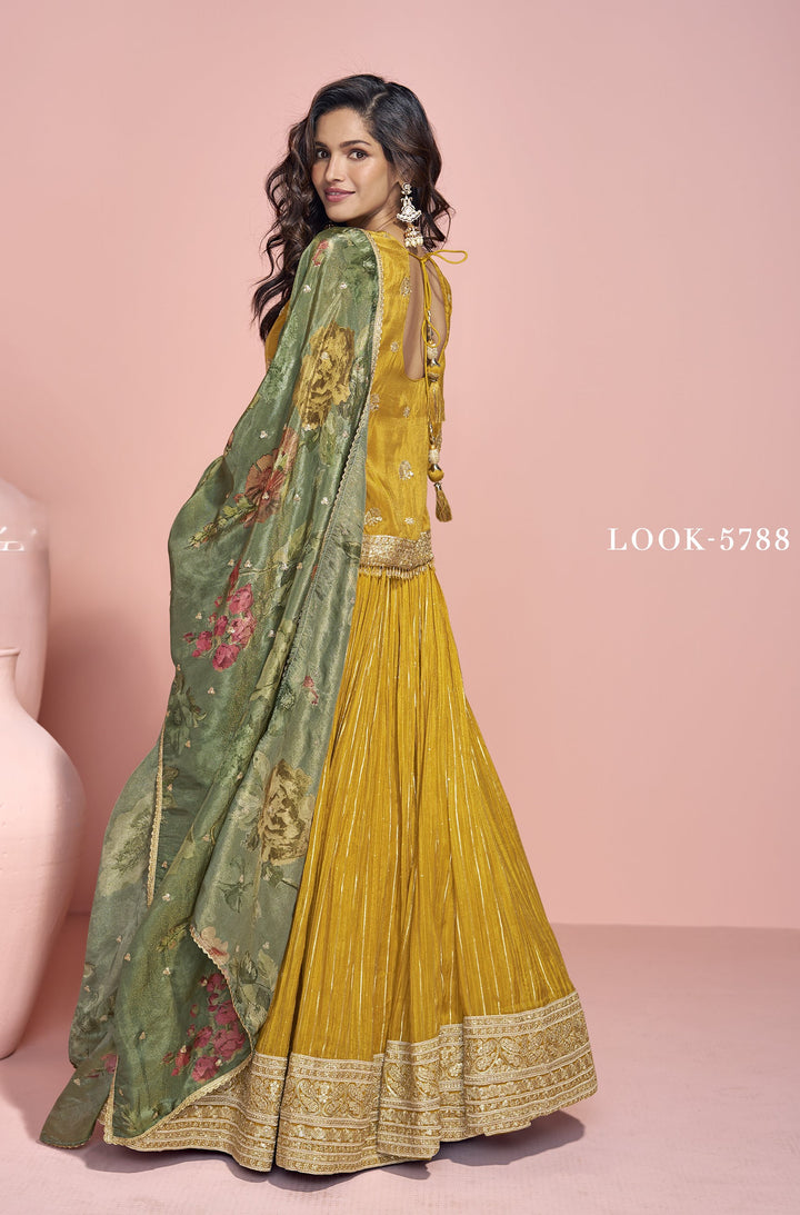 club day partywear in yellow