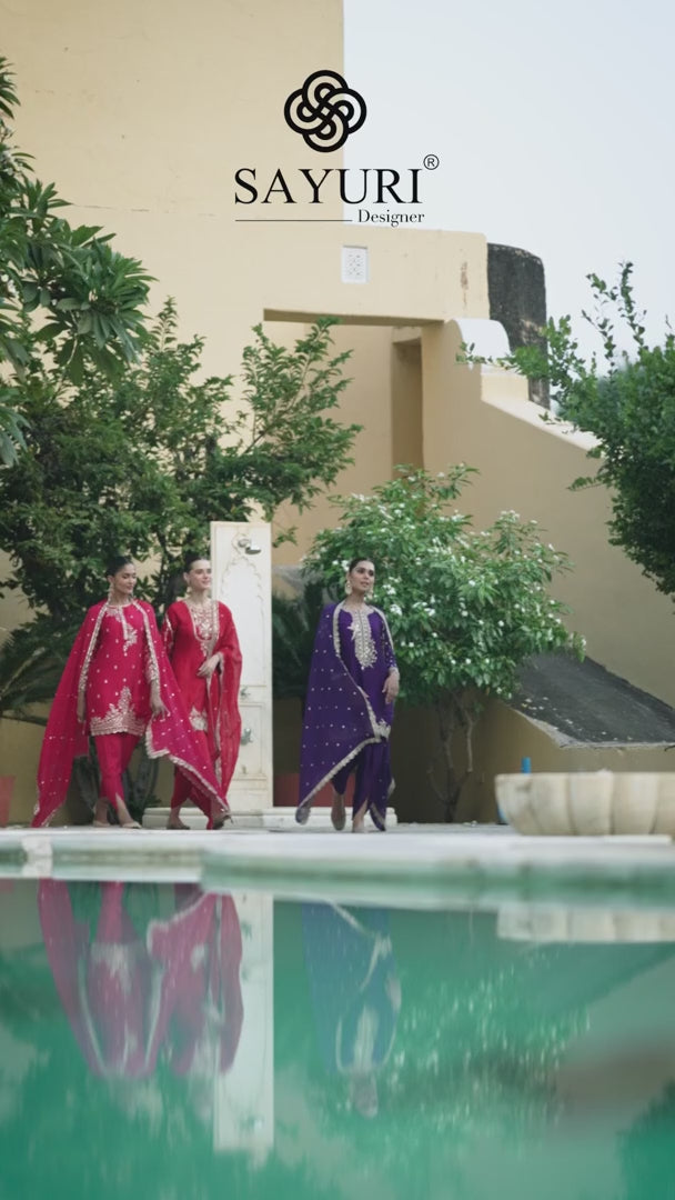 dhoti pants suit video by sayuri designer catalogue siya