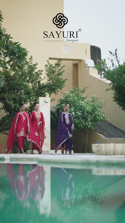 dhoti pants suit video by sayuri designer catalogue siya